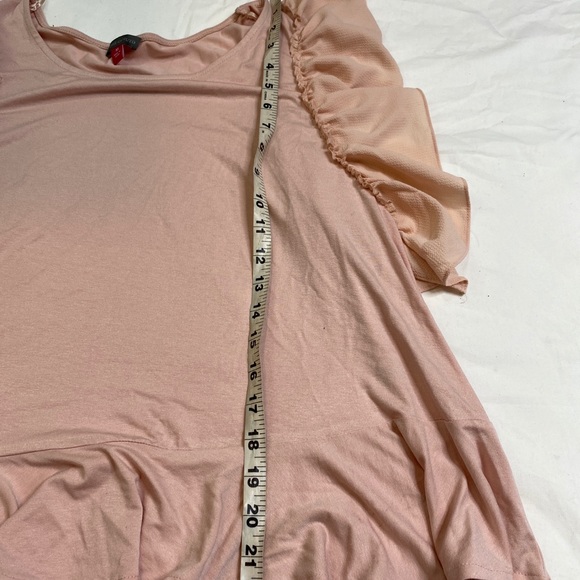 Vince Camuto Ruffle Side Sleeveless Top - Dusty Pink Size M A031121 - Picture 5 of 7